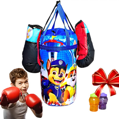 Costal Boxeo Saco Infantil Niño + Guantes De 2 A 12 Años Multicolor