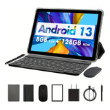 Tablet 10.1  Android 13 Os 2 En 1 Tablet Con Teclado, Ratón