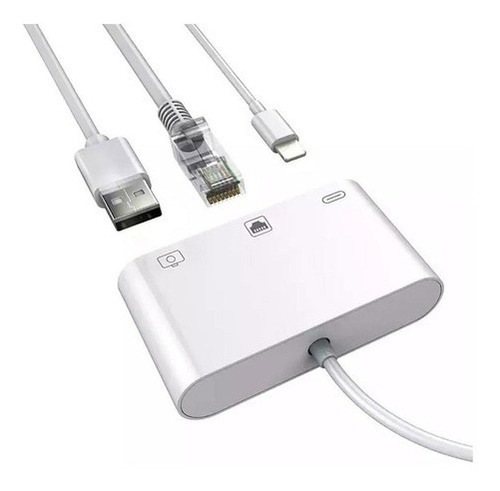 Lightning A Rj45 Lan - Adaptador Ethernet Para iPhone Y iPad