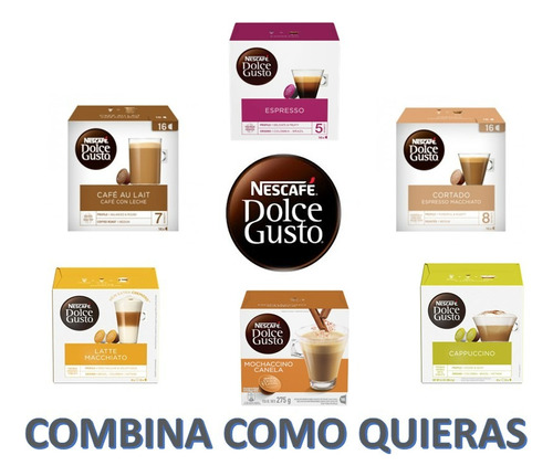 Oferta! Pack 6 Cajas De Capsulas Dolce Gusto - Envio Gratis!