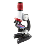Microscópio Biológico Ciência Infantil Brinquedo Hd 1200x 