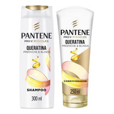 Kit Shampoo Pantene Queratina 300ml + Condi Queratina 250ml
