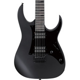 Ibanez Grgr131ex-bkf Guitarra Eléctrica Álamo Negro Mate Color Black Flat Material Del Diapasón Amaranto Orientación De La Mano Diestro