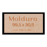 Moldura Quebra Cabeça Game 1500 Pcs 99,1x30,5 Com Vidro Cor Preto