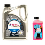 Combo Aceite Total 10w40 + Refrigerante Supra Red