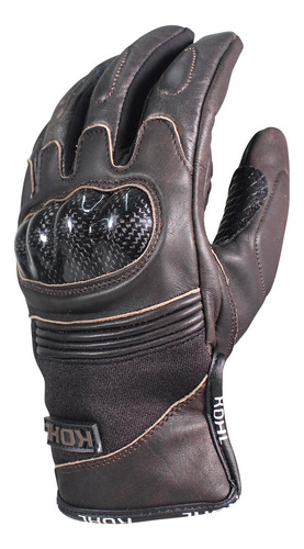 Guantes Vel Kohl Cafe Kohl-205 Textil/piel Ventilado Talla Xl