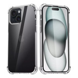 Funda Genérica Silicona Slim iPhone 15 Transparente Con Diseño Lisa Para Apple iPhone iPhone 15 Por 1 Unidad