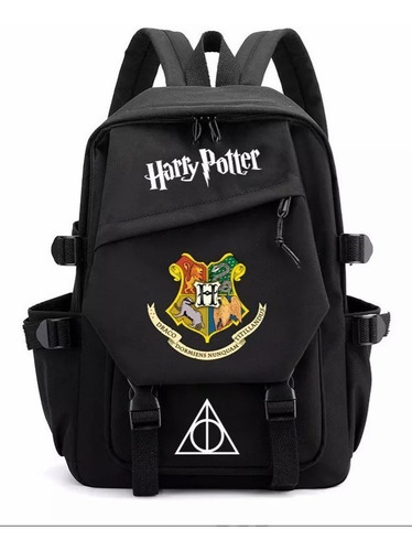 Mochila Escolar Con Estampado De Harry Potter , Mochilas Escolares De Lona, Impermeable, Portátil, Carga Usb