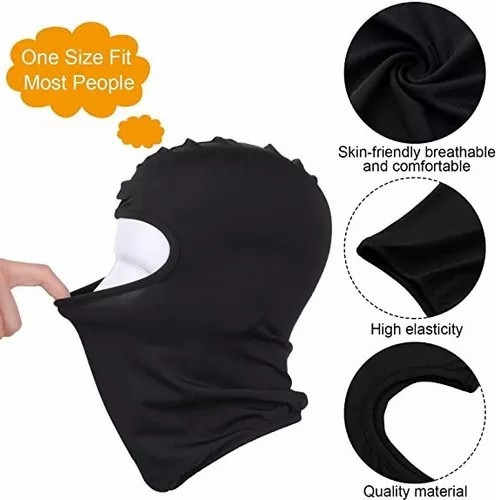 Balaclava 5 Pack Full Pasamontañas Militar Táctico Bandana Color Negro Loho Tech