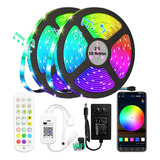 Fita Led Rgb 5050 Wifi Colorida 20m Com Fonte