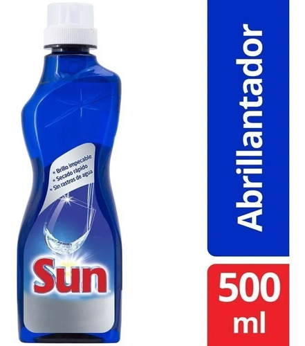 Detergente Para Lavavajillas Sun Abrillantador Sintético En Botella 500 ml