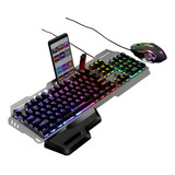 Kit Gaming Teclado + Mouse Gamer Luces Rgb Colores 