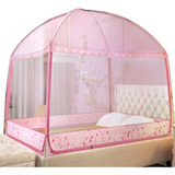 Tienda De Tela Mosquitera Akiky Para Cama Individual, Rosa -