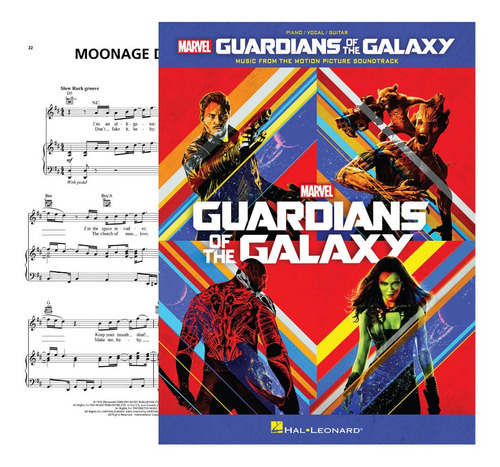 Partituras Piano Pvg Guardians Of The Galaxy 12 Song Digital