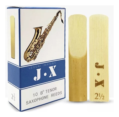 Palheta Sax Tenor, Caixa Com 10 Palhetas N°2,5