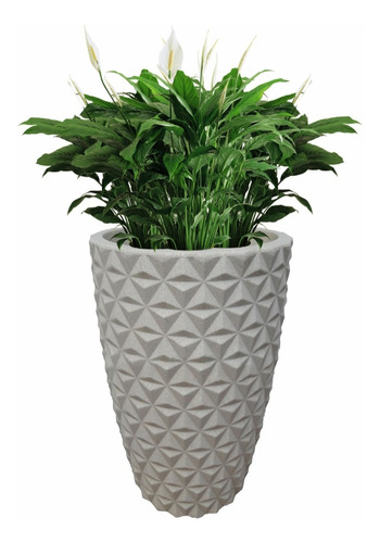 Vaso Coluna Diamante 3d Plantas Casa Jardim Varanda N4 Luxo