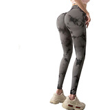 Leggings Yoga Para Mujer, Tie-dye Butt Lift Fitness