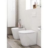 Roca Inspira Round Inodoro Corto + Tapa C/a + Bidet 3 Ag