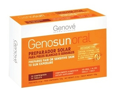 Preparador Solar Oral Genosun - Genove - g a $10333