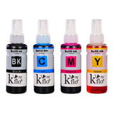 4 Tinta Para Epson T664 L110 L120 L200 L210 L220 L300 L310