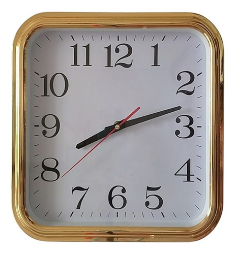 Reloj De Pared Cuadrado Metal Innovador  Diseño Clásico 30cm