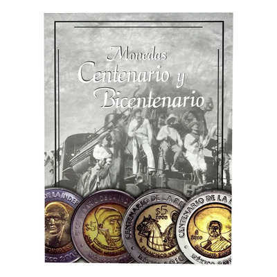Álbum Para Monedas $5 Pesos Centenario Y Bicentenario México | MercadoLibre