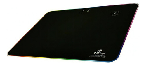 Mousepad Gamer Yeyian Ygf-68901 Carga Inalámbrica Rgb Anti-d Color Negro