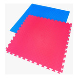 Plancha Tatami  1mt X 1mt X 3cm Rojo/azul