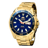 Relógio Orient Automático Dourado 469gp078f - Grande 47mm