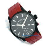 Reloj Mido Multifort Pavonado Negro Caucho Rojo