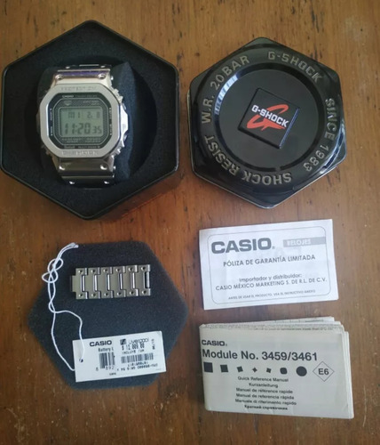 Reloj Casio Gshock Gmw B5000 Acero Full Set 