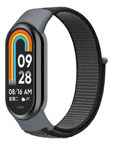 Pulseira De Nylon Sport Para Xiaomi Mi Band 8 Velcro 