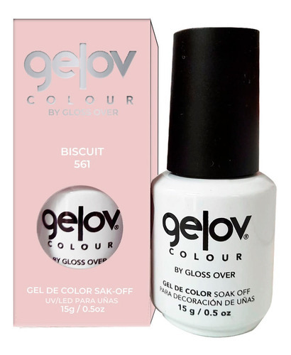 Gama Nudity Gel De Color Para Uñas 15g Gloss Over Color Biscuit 561