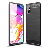 Funda Fibra De Carbono Tpu Rugged Para Samsung Galaxy A71