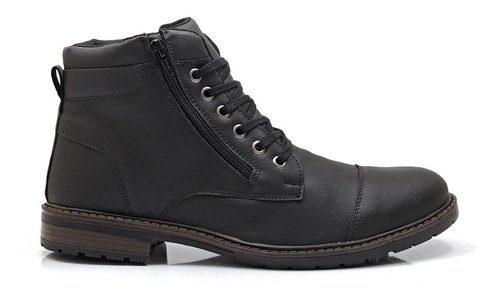 Bota Coturno Masculino Zíper Casual Elegante Promoção