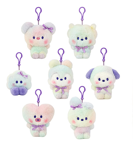 Bts Bt21 Minini Doll Keyring Rainbow