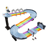 Circuito Hot Wheels Mario Kart Rainbow Road Raceway De 8 Pie