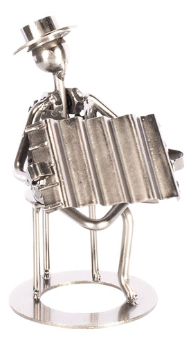 Broadway Gift Silvertone - Figura Decorativa De Acordeonist.