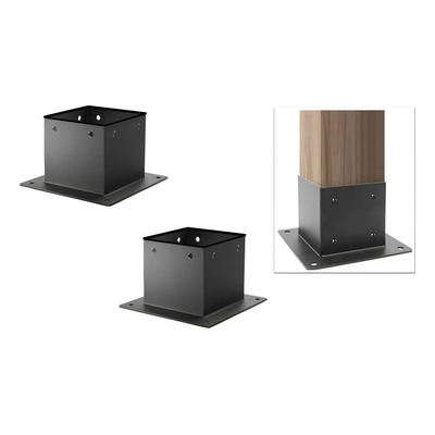 2 Base Soporte Para Barrote Poste De Madera Pergola Ext 4x4  | Meses sin interés