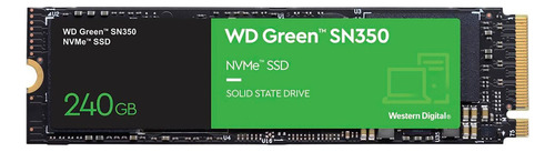 Disco Sólido Interno Western Digital Wd Green Sn350 Wds240g2g0c 240gb Verde