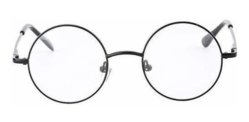 Montura - Agstum Retro Round Metal Non-prescription Eyeglass