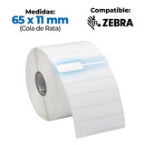 Etiqueta Cola De Rata 65x11mm Térmica Rollo C/2000 | Sicar®