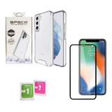 Capa Capinha Case Space Slim Para S21 Fe + Película Vidro 3d