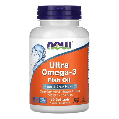 Now Foods Ultra Omega-3, 500 Epa\u002F250 Dha 90 Softgels Sin Sabor | MercadoLibre