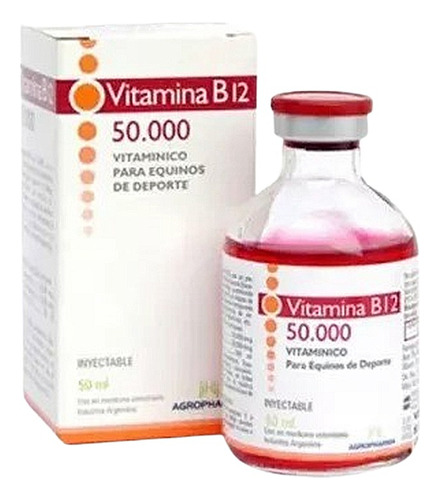  Vitamina B12 50.000 Para Cavalos De Grande Porte