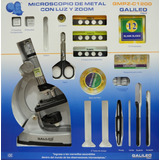 Microscopio De Metal Galileo Gmpz-c1200 Con Luz Y Zoom 