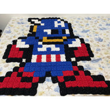 Tapete Capitão América Pixelado