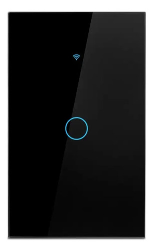 Interruptor Inteligente Wi-fi Touch De 1 Vías Negro