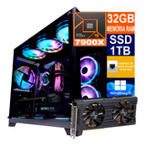 Pc Gamer Cpu Ryzen 9 7900x Ssd 1tb, 32gb Ddr5, Rtx 3060 12gb