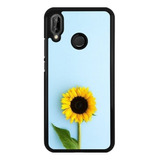 Funda Protector Para Huawei Girasol Flores Moda Mujer N